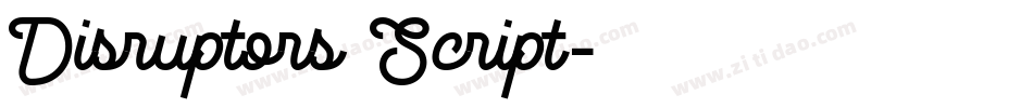 Disruptors Script字体转换